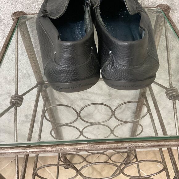 Tommy Bahama Loafers Men’s 10D Black Pebbled Leather Nassau slip Driving Shoes - Picture 4 of 12